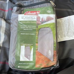 Coleman canopy sun wall